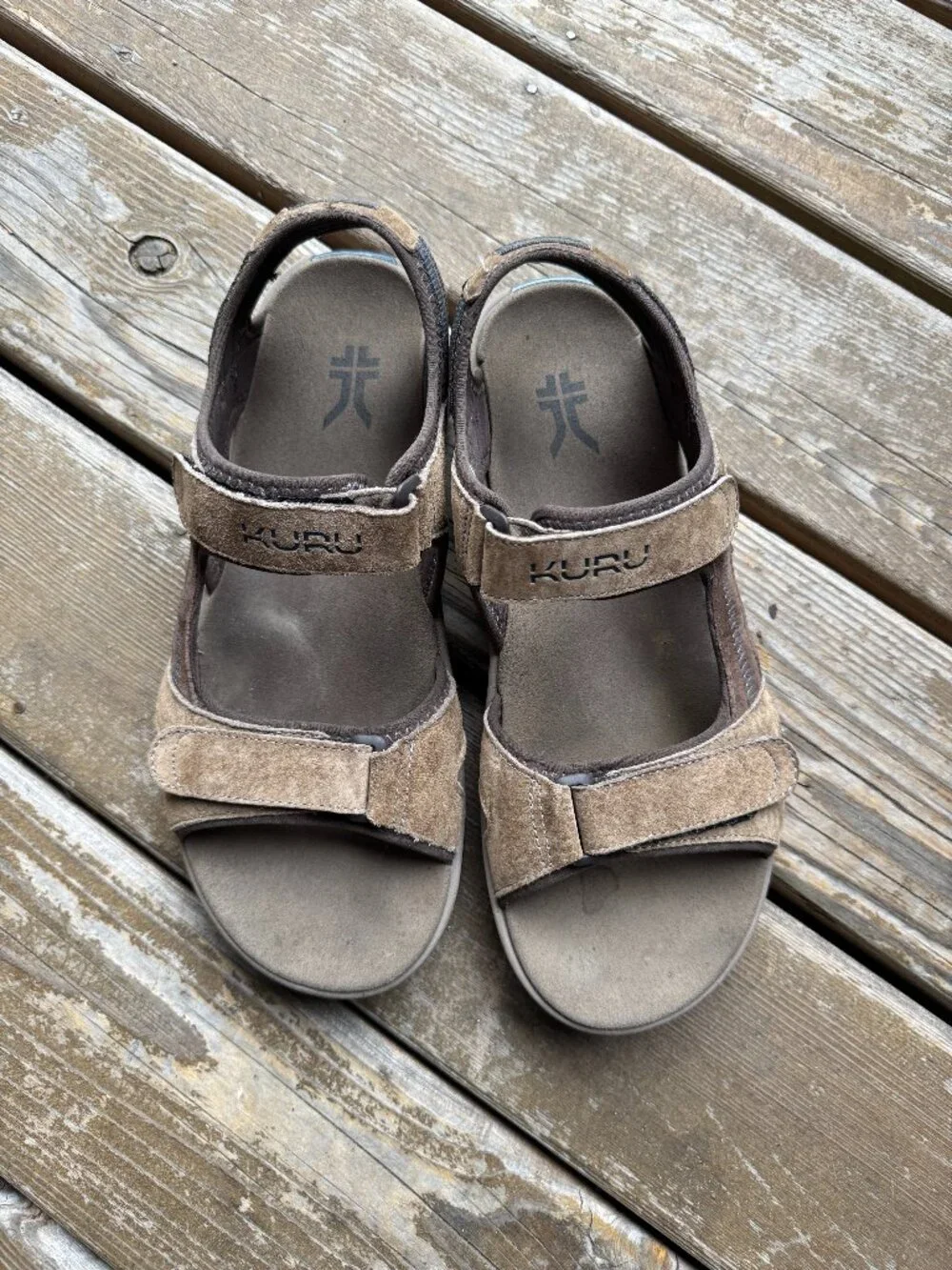 KURU Kurucloud TREAD Light Brown Sandal in Men's 12